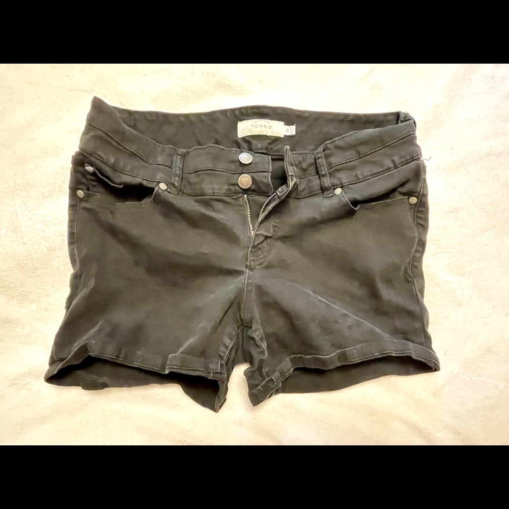 torrid Black Jean Shorts